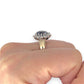 GOLD DEAL | 9ct (9K) Gold Heritage Sparkle Sapphire & Diamond Halo Ring Valuation $3,500