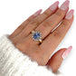 GOLD DEAL | 9ct (9K) Gold Heritage Sparkle Sapphire & Diamond Halo Ring Valuation $3,500