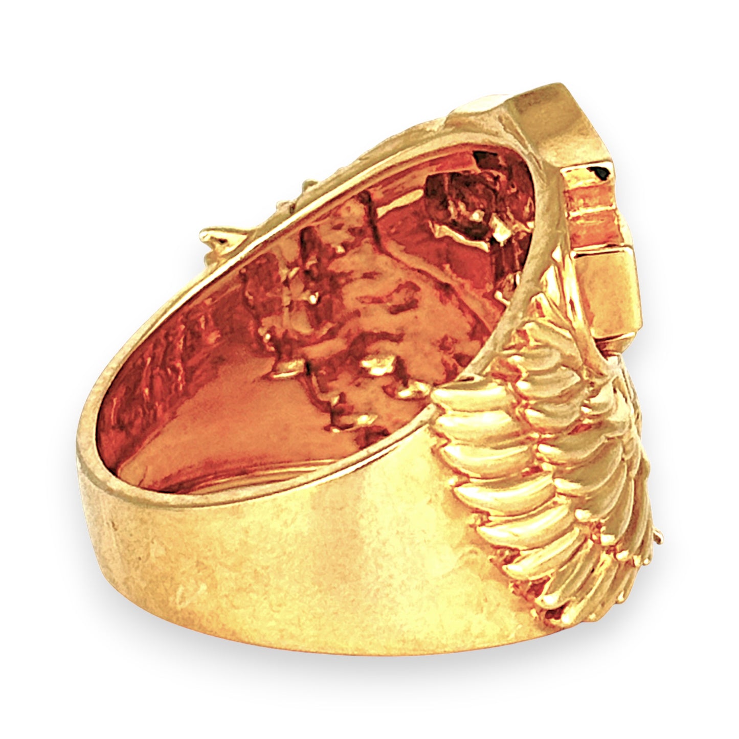 NZGD | 9ct Gold Harley-Davidson Eagle Biker Ring Size U