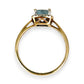 GOLD DEAL | 9ct (9K) Gold Affluent Elegance Aquamarine & Diamond Cluster Ring Valuation $1,100