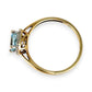 GOLD DEAL | 9ct (9K) Gold Affluent Elegance Aquamarine & Diamond Cluster Ring Valuation $1,100