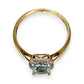 GOLD DEAL | 9ct (9K) Gold Affluent Elegance Aquamarine & Diamond Cluster Ring Valuation $1,100