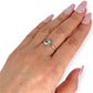 GOLD DEAL | 9ct (9K) Gold Affluent Elegance Aquamarine & Diamond Cluster Ring Valuation $1,100