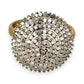 GOLD DEAL | 9ct (9K) Gold Radiant Grandeur 1ct Diamond Dome Ring Valuation $1,650