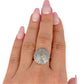 GOLD DEAL | 9ct (9K) Gold Radiant Grandeur 1ct Diamond Dome Ring Valuation $1,650