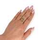 GOLD DEAL | 9ct (9K) Gold Regal Yellow Sapphire & Diamond Cluster Ring Valuation $2,200