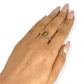 GOLD DEAL | 9ct (9K) Gold Radiant Warm Citrine & Diamond Halo Ring Valuation $2,200