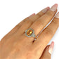 GOLD DEAL | 9ct (9K) Gold Radiant Warm Citrine & Diamond Halo Ring Valuation $2,200