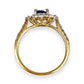GOLD DEAL | 9ct (9K) Gold Refurbished Sapphire & Diamond Cluster Ring Size O Valuation $2,150