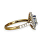 GOLD DEAL | 9ct (9K) Gold Refurbished Sapphire & Diamond Cluster Ring Size O Valuation $2,150