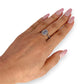 GOLD DEAL | 9ct (9K) Gold Refurbished Sapphire & Diamond Cluster Ring Size O Valuation $2,150