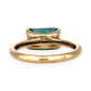 GOLD DEAL | 9ct (9K) Gold Regal Radiant Emerald & Diamond Dress Ring Valuation $3,300