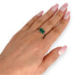 GOLD DEAL | 9ct (9K) Gold Regal Radiant Emerald & Diamond Dress Ring Valuation $3,300