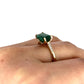 GOLD DEAL | 9ct (9K) Gold Regal Radiant Emerald & Diamond Dress Ring Valuation $3,300