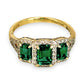 GOLD DEAL | 10ct (10K) Gold Michael Hill Emerald Radiance with Diamond Ring Valuation $1,525