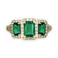 GOLD DEAL | 10ct (10K) Gold Michael Hill Emerald Radiance with Diamond Ring Valuation $1,525