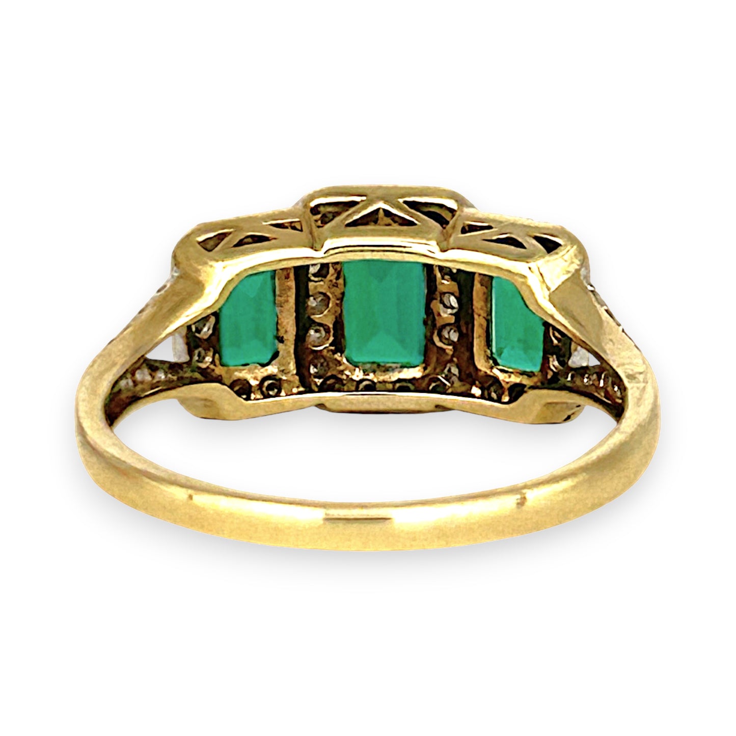 GOLD DEAL | 10ct (10K) Gold Michael Hill Emerald Radiance with Diamond Ring Valuation $1,525