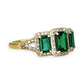 GOLD DEAL | 10ct (10K) Gold Michael Hill Emerald Radiance with Diamond Ring Valuation $1,525