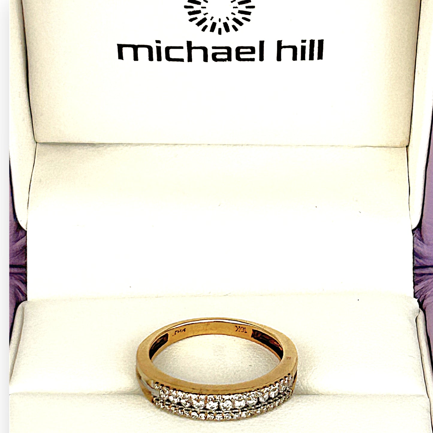 XMAS DEAL | 10kt Gold Michael Hill Radiance Eternity Band Valuation $2,200