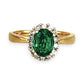 GOLD DEAL | 10ct Gold Michael Hill Enchanting Emerald & Diamond Ring Valuation $1,750
