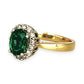 GOLD DEAL | 10ct Gold Michael Hill Enchanting Emerald & Diamond Ring Valuation $1,750