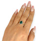 GOLD DEAL | 10ct Gold Michael Hill Enchanting Emerald & Diamond Ring Valuation $1,750