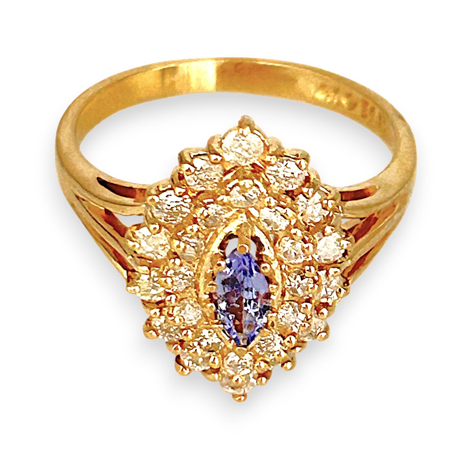 XMAS DEAL | 14kt Gold Tanzanite Royale Ring Valuation $3,600