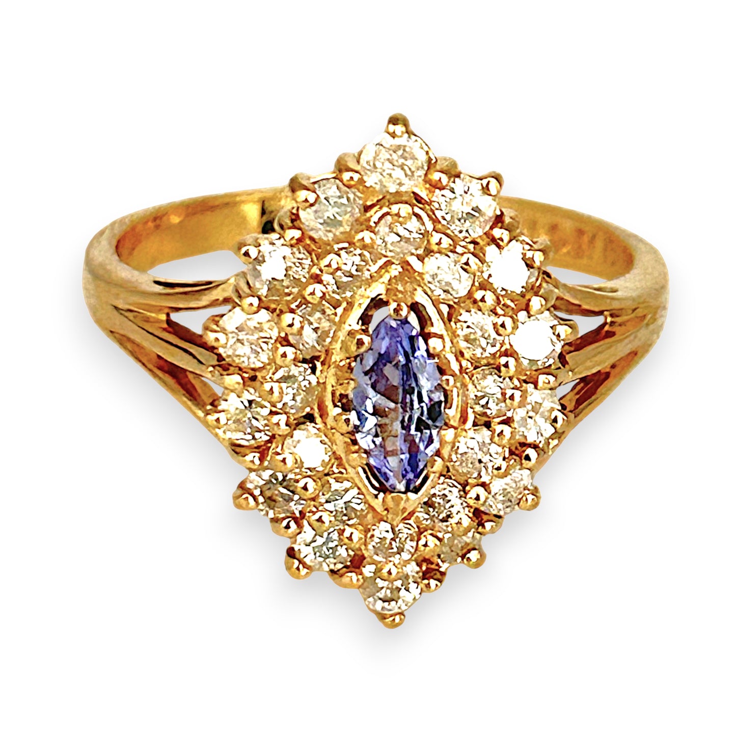 XMAS DEAL | 14kt Gold Tanzanite Royale Ring Valuation $3,600