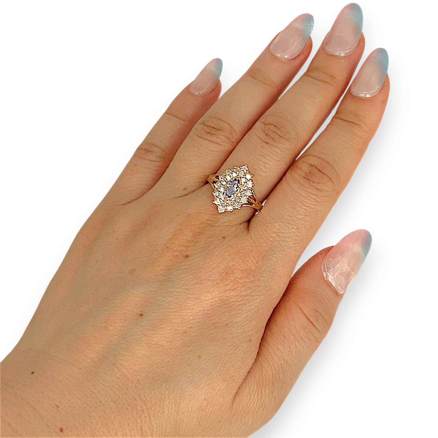 XMAS DEAL | 14kt Gold Tanzanite Royale Ring Valuation $3,600