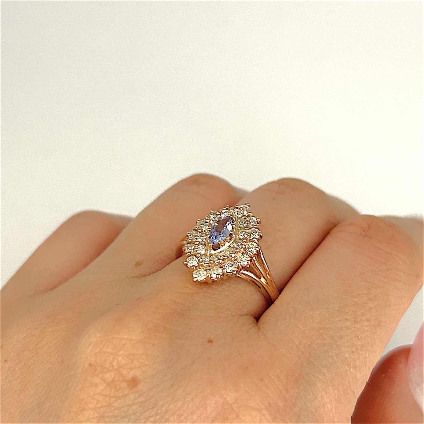 XMAS DEAL | 14kt Gold Tanzanite Royale Ring Valuation $3,600