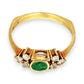 XMAS DEAL | 14kt Gold Emerald Grace Ring Valuation $2,200