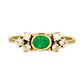 XMAS DEAL | 14kt Gold Emerald Grace Ring Valuation $2,200