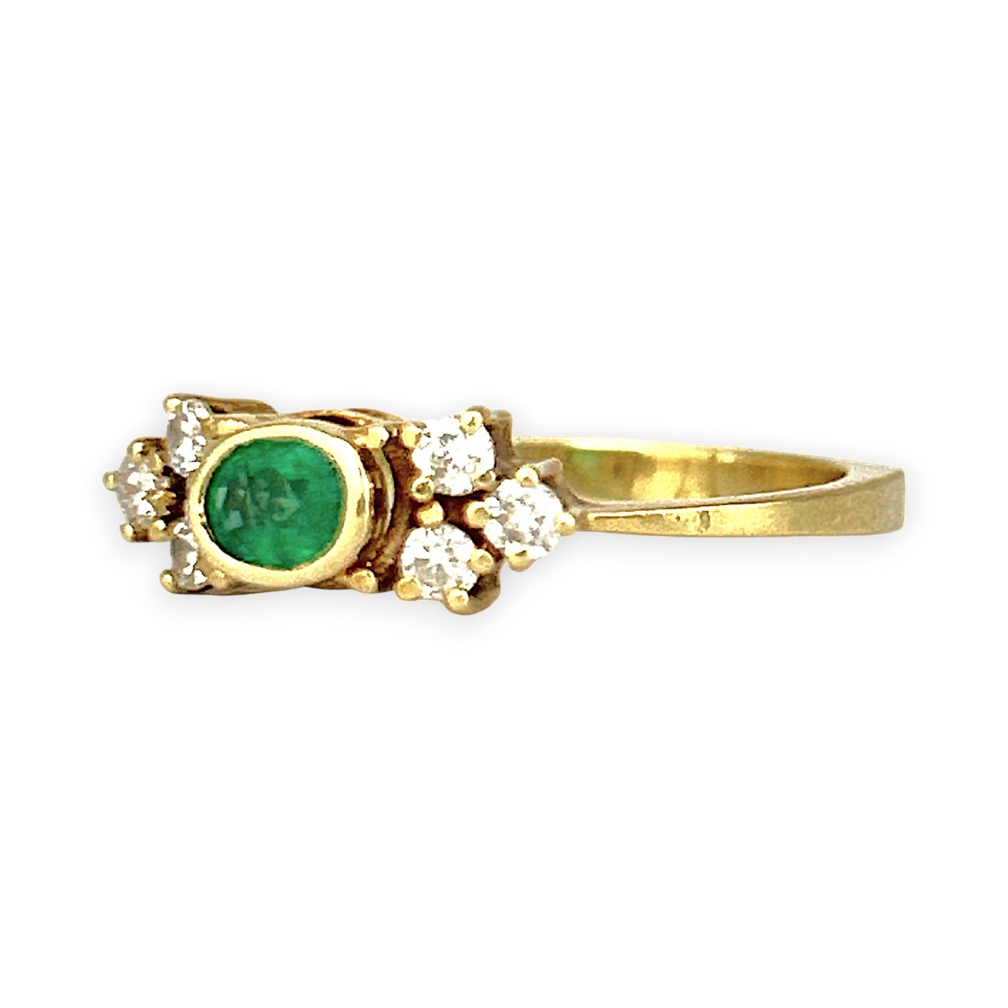 XMAS DEAL | 14kt Gold Emerald Grace Ring Valuation $2,200