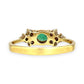 XMAS DEAL | 14kt Gold Emerald Grace Ring Valuation $2,200