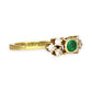XMAS DEAL | 14kt Gold Emerald Grace Ring Valuation $2,200
