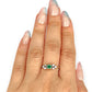 XMAS DEAL | 14kt Gold Emerald Grace Ring Valuation $2,200