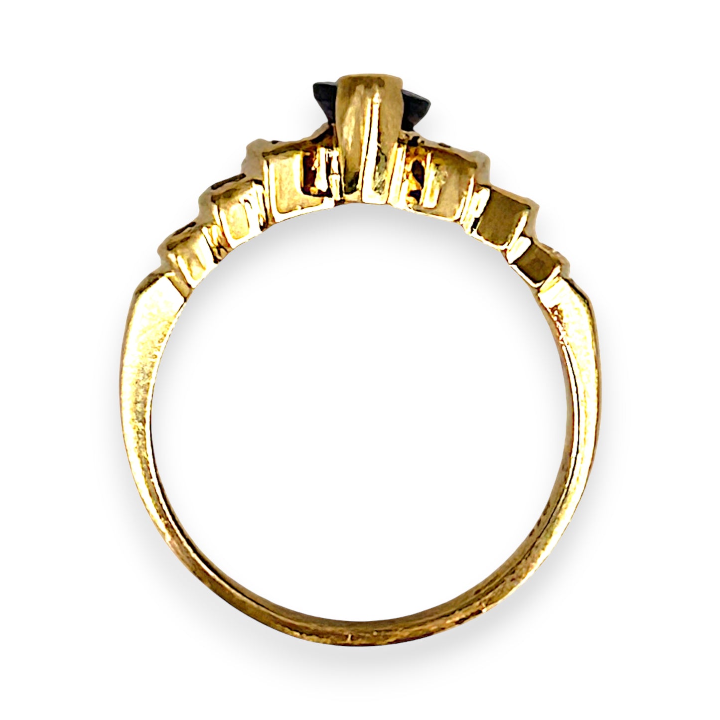 GOLD DEAL | 14ct Gold Bold Blue Tanzanite 1.00ct & Diamond 0.36ct Ring Valuation $6,237