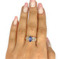 GOLD DEAL | 14ct Gold Bold Blue Tanzanite 1.00ct & Diamond 0.36ct Ring Valuation $6,237