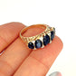 XMAS DEAL | 14kt Gold Midnight Radiance Sapphire & Diamond Ring Valuation $3,600