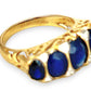 XMAS DEAL | 14kt Gold Midnight Radiance Sapphire & Diamond Ring Valuation $3,600