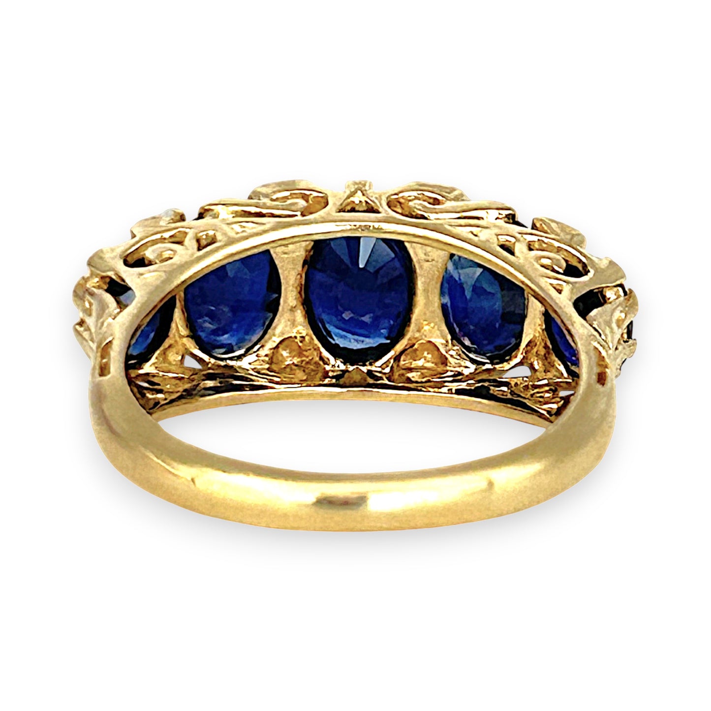 XMAS DEAL | 14kt Gold Midnight Radiance Sapphire & Diamond Ring Valuation $3,600
