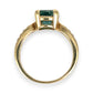 XMAS DEAL | 14kt Gold Peaceful Radiance Green Beryl Ring Valuation $2,800
