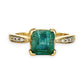 XMAS DEAL | 14kt Gold Peaceful Radiance Green Beryl Ring Valuation $2,800