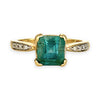 XMAS DEAL | 14kt Gold Peaceful Radiance Green Beryl Ring Valuation $2,800