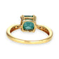 XMAS DEAL | 14kt Gold Peaceful Radiance Green Beryl Ring Valuation $2,800