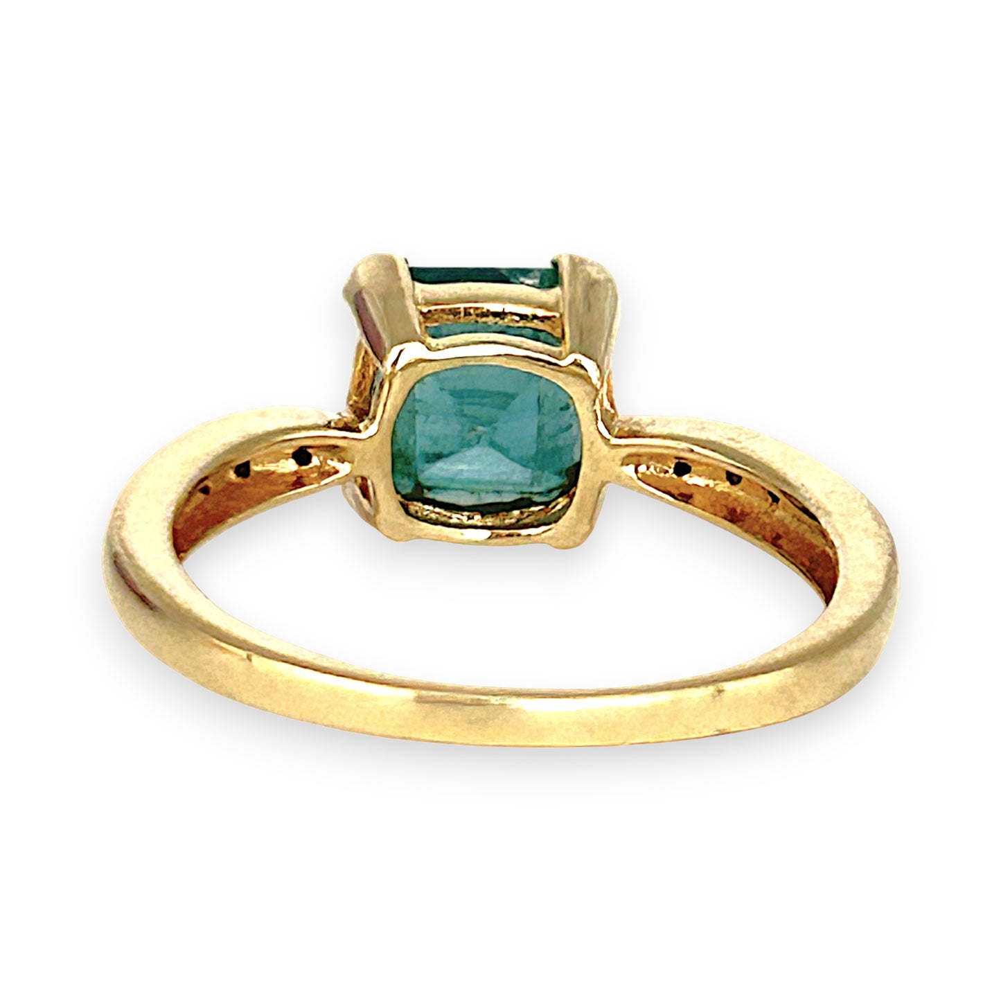 XMAS DEAL | 14kt Gold Peaceful Radiance Green Beryl Ring Valuation $2,800