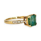 XMAS DEAL | 14kt Gold Peaceful Radiance Green Beryl Ring Valuation $2,800
