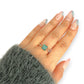 XMAS DEAL | 14kt Gold Peaceful Radiance Green Beryl Ring Valuation $2,800