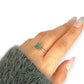 XMAS DEAL | 14kt Gold Peaceful Radiance Green Beryl Ring Valuation $2,800