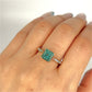 XMAS DEAL | 14kt Gold Peaceful Radiance Green Beryl Ring Valuation $2,800